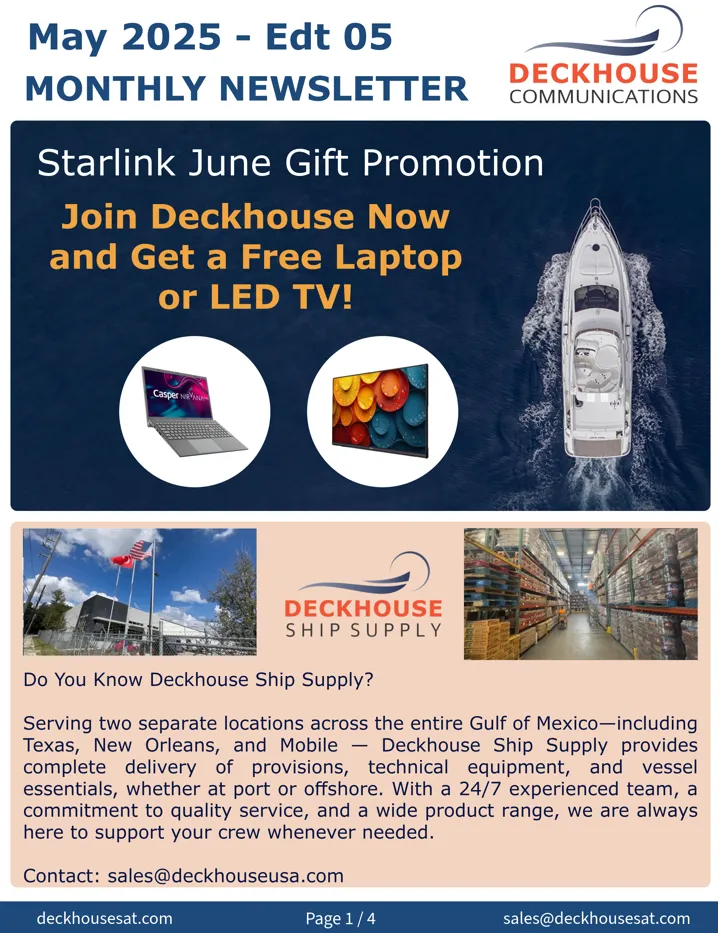 Deckhouse May Newsletter