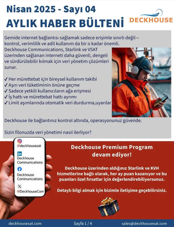 Deckhouse April Newsletter